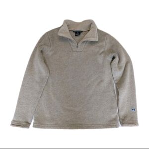Kuhl Alfpaca Fleece Women's Oatmeal Quarter-Zip Pullover Sweater